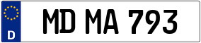 Trailer License Plate